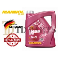 100% GENUINE MANNOL LEGEND ULTRA SAE 0W20 0W-20 FULLY SYNTHETIC ENGINE OIL 4L