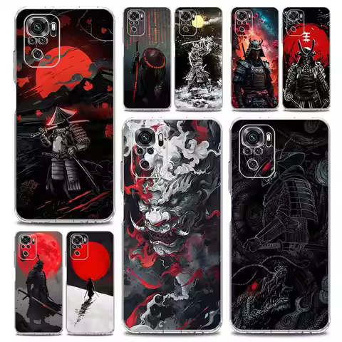 Japanese Samurai Art Phone Case For Xiaomi Redmi Note 14 13 12 4G 9 8 10 11 Pro Plus 5G 14C 13C 12C 