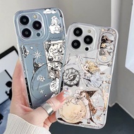 for POCO C65 C55 C40 M6 Pro 4G M4 M3 Pro 5G X6 X5 X4 X3 GT F3 Cute Magic Girl Clear TPU Case Air Cushion Square Anti-Drop Cover