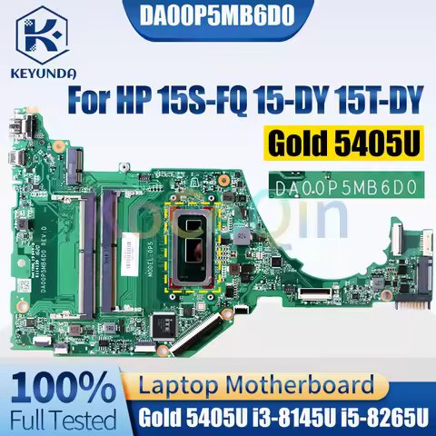 DA00P5MB6D0 For HP 15S-FQ 15-DY 15T-DY Notebook Mainboard Gold 5405U i3 i5 8th Gen L63559-601 Laptop