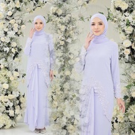 Priscilla Kurung Lace Baju Kurung Moden Sulaman Lace Mini Kurung Kurung Moden Mermaid BajuTunang Nikah Sulaman Kurung