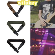 WITAKEY Guitar Strap, Vintage End Adjustable Guitar Belt, Universal Pure Cotton Easy to Use Guitar Accessories Electric Bass Guitar