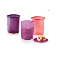 Tupperware Polka Dot One Touch Canister (3) 1.25L