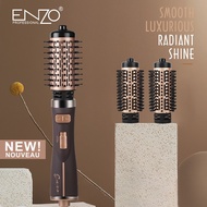 Lược điện ENZO 743 thương hiệu italia xoay 360 độ tự động đảo chiều lược điện 5 in 1 sấy tóc uốn