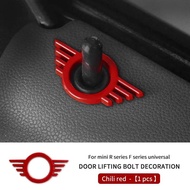 Metal Car Door Lock Pin Wing Emblem Badge Decal Cover For Mini Cooper S JCW F54 F55 F56 F60 R55 R56 