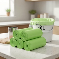 Biodegradable plastic trash can liners, 1 roll with 20 bags, 17.72x19.69 inch