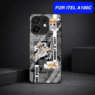 CASING FOR ITEL A100C [M352] SOFTCASE GLASS GLOSSY GLASS FOR ITEL A100C LUFFY GEAR 5 MOTIF - SOFTCAS