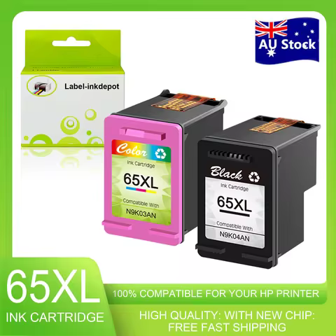 GREENCYCLE Remanufactured Ink Cartridge Print Clearly Compatible for HP 65 XL 65XL DeskJet 3772 ENVY