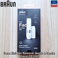 Braun Face Mini Hair Remover Quick & Gentle Shaver FS1000 Epilator Facial Removal Removingl