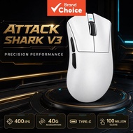 Attack Shark V3 Mouse, featuring the PAW3311 sensor, 800-25000 DPI resolution, wired/2.4G/Bluetooth 