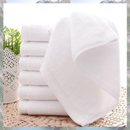 7PCS Towels Cotton White Superior Hotel Quality Soft Face Hand Towels 30X30cm