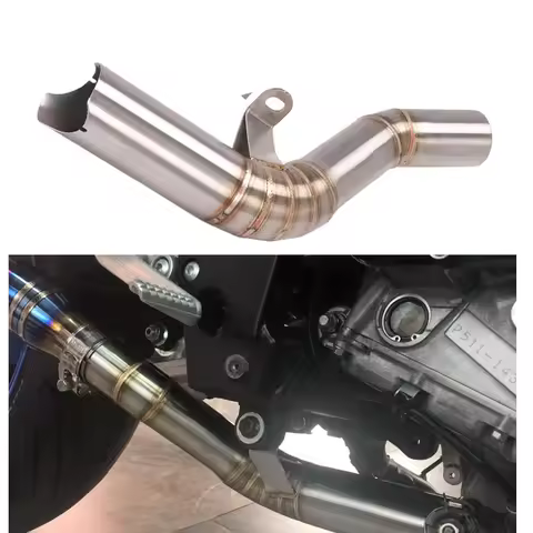 Motorcycle Exhaust Escape Muffler Middle Link Pipe Slip On For SUZUKI GSXR 600 750 K8 K9 L1 GSXR750 