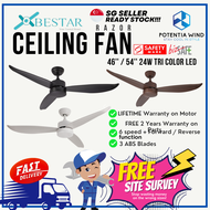 BESTAR RAZOR 46 INCHES / 54 INCHES 3 BLADES CEILING FAN WITH LED LIGHT ADD ON INSTALLATION AVAILABLE