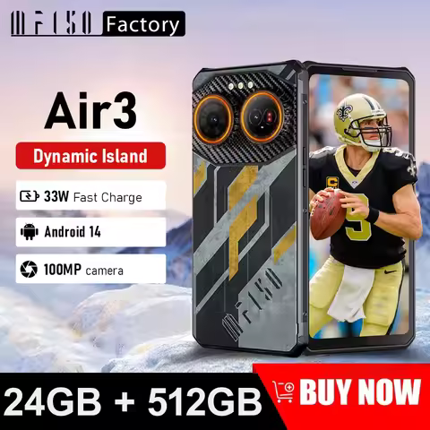 IIIF150 Air3 Rugged Phone 512GB 12GB Dynamic Island 100MP Camera Android 14 G96 Phone Ultra Thin Rug