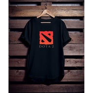 kaos baju distro game dota 2 combed 20s - navy s