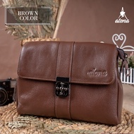 Alona Leather Belezza Bag - Tas Selempang Wanita Tali Panjang Kulit Sapi Asli Free Card Holder