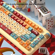 PBT Cat Circus Cartoon Theme Keycaps MDA Height Adorable Personalized Creative Keycaps Adaptable To 
