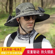 [Fan Hat] Solar Fan Hat Fan Bucket Hat Sun Hat Sun Hat Outdoor Hat Fan Hat Fishing Hat Hiking Hat Sp