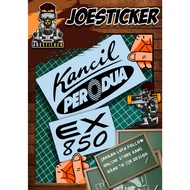 sticker set untuk bonet kancil lompat 850cc. sticker berkualiti, tahan panas dan hujan