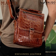 VALQO MARIO Tas Kulit Tas Pria Tas Selempang Kulit Sapi Slingbag Kulit Laki Cowok
