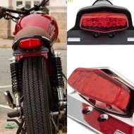 Universal Motorcycle Tail Light Motorcycle Retro License Plate Tail Light Brake Light Modified LED T