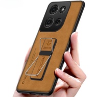 For Moto G56 Case Ultra-thin Magnetic Holder Sheepskin Camera Protection Shock Absorption For Motoro