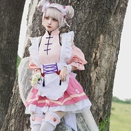 Glory Japanese Kimono cosplay Xiaoqiao Maid Costume Anime Costume lolita lolita Dress