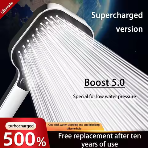 Xiaomi Three Mode Pressurized Shower Head Shower Nozzle 11cm Large Panel Pressurized Shower Water He