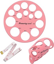 Rulers for Flange Sizing Measurement Tool, Silicone and Soft Ruler for Flanges Measurement for in mm, Breast Pump Sizing Tool for Spectra, Medela, Momcozy, Lansinoh(Pink)