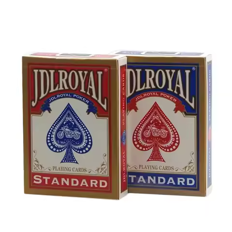 1 Deck JDLROYAL Poker Red/Blue Regular Playing Cards Standard Sealed Decks Magic Tricks Poker Playin