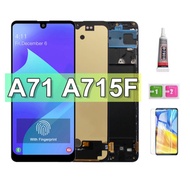 AMOLED with Frame For Samsung Galaxy A71 A715 LCD Display with Touch Screen