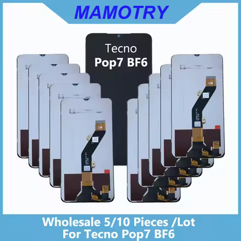 Wholesale 5/10 pieces / Lot For Tecno POP 7 Screen Lcd Display With Touch Assembly BF6