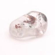 Green phantom quartz phantom quartz tumbled stone