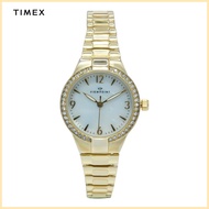 ◮ ● ◫ Timex Viewpoint Gold Plated Alloy Analog Watch For Women TCC3D85900 CLASSICS