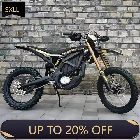 SXLL Electric Dirt Bike 21000W 74V Lithium Battery 115km Range Aluminum Alloy Frame 12-Speed on Sale