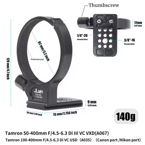 FOTGA Metal Tripod Collar Mount Ring For Sigma 100-400mm f/5-6.3 DG OS HSM Contemporary Lens For Can