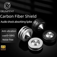 4PCS HiFi Audio Speaker Stand Isolation AMP Spike H-end Carbon Fiber Sounds CD Mat Floor Base for Pr