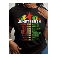 Casual Ladies' T-Shirt - European Size | Pure Cotton | Round Neck | Black | GVQ9