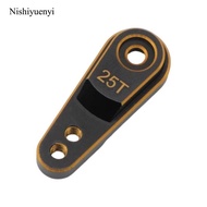 [Nishiyuenyi] Aluminum Alloy Servo Arm Bi Color Finish 25T RC Servo Accessories Rigid Linkage for Ho