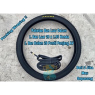 Outer Tire and Inner Tube Package Outer Tire and Inner Tube Long Valve Mini Mountain MTB Bike 26 x 2