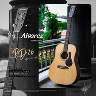 Alvarez RD26 Dreadnought Acoustic Guitar Beginner (Sitka Spruce/Mahogany) With Bag