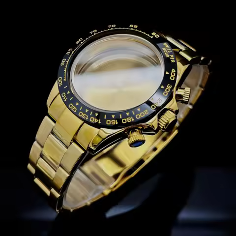 Multifunction Sapphire Watch Case for Seiko Daytona VK63 Movement Ceramic Parts 29.5mm Dial Adjustab