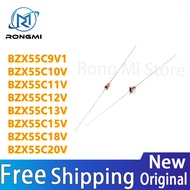 Brand NEW original200Pcs BZX55C9V1 BZX55C10V BZX55C11V BZX55C12V BZX55C13V BZX55C15V BZX55C18V BZX55