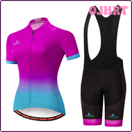 OJHRT ชุดกีฬาสำหรับปั่นจักรยานผู้หญิง MTB ชุดปั่นจักรยานแข่งรถชุดเสื้อเจอร์ซีย์นักปั่นชุดปั่นจักรยานชุดชุดใส่ปั่นจักรยาน