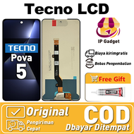LCD Tecno pova 5 Original asli hp Touchscreen Kualitas Terbaik Free LEM murah COD