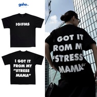 Stressmama 100% cotton 2c 250gsm unisex T-Shirt With Wide Neck form