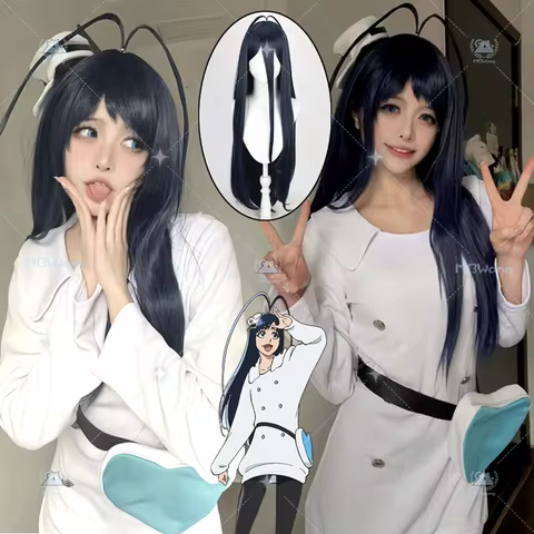 Anime Giselle Gewelle Cosplay Costume Wig Giselle Jizeru Jueru Role Play White Stage Outfit For Hall