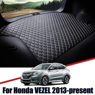 Leather Car Trunk Mat for Honda VEZEL 2013 2014 2015 2016 2017 2018 2019-2021 Cargo Liner Tray Boot 