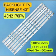 LED BACKLIGHT BL TV HISENSE 43N2170PW 43N2170
