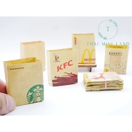 Mini Paper Bag Small Snacks Bakery Miniature Paper Bag Gift Bag